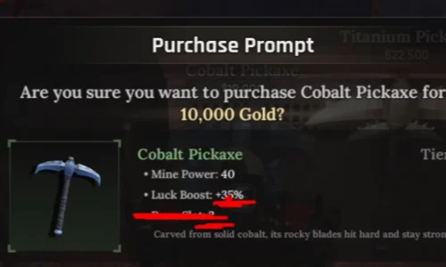 Make the Platinum Pickaxe pay off, then know when to replace it