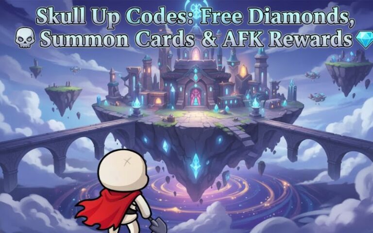 Skull Up Codes: Free Diamonds, Summon Cards & AFK Rewards