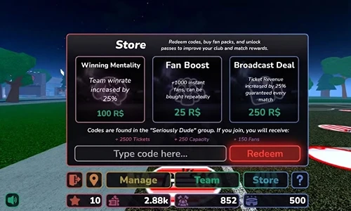 Stadium Simulator 2 Codes